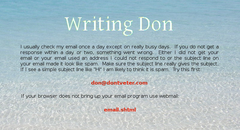 Writing Don